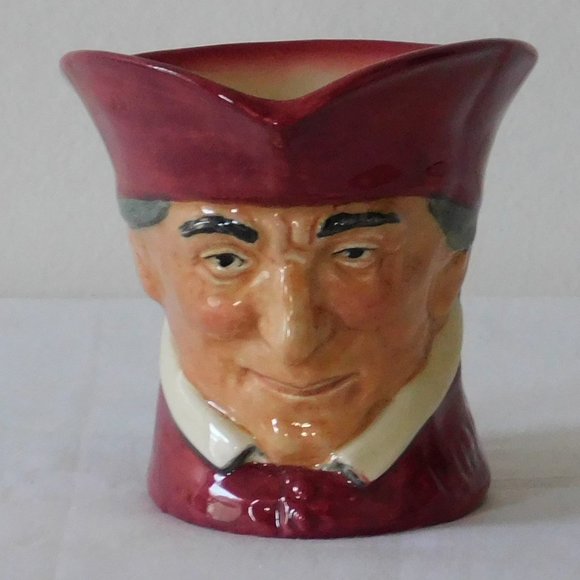 Miniature 3 1/4 Inch English Royal Doulton The Cardinal Character Toby Jug - Picture 1 of 7